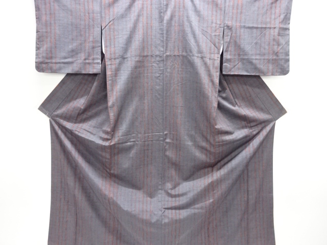 JAPANESE KIMONO / TSUMUGI / WOVEN STRIPE